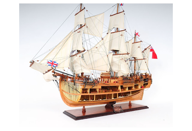  HMS Endeavour Open Hull Model 
