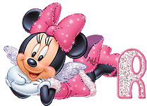 Alfabeto de Minnie Mouse con alitas R.