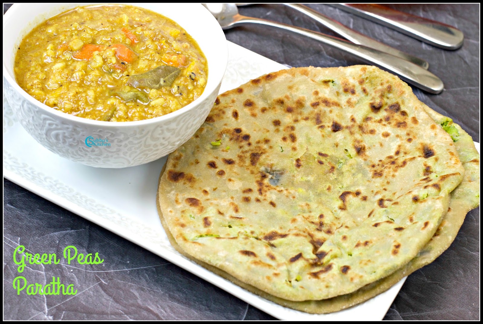 Green Peas Paratha Recipe GreenPeas Stuffed Indian Flat Bread