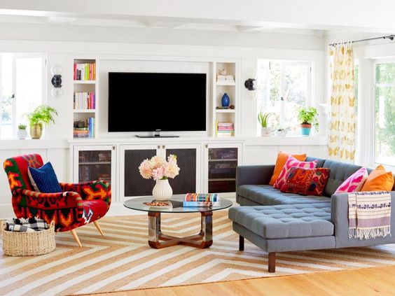 Cali Craftsman Gets La Cool Boho Decor Home - Craftsman Style Home Decorating Ideas