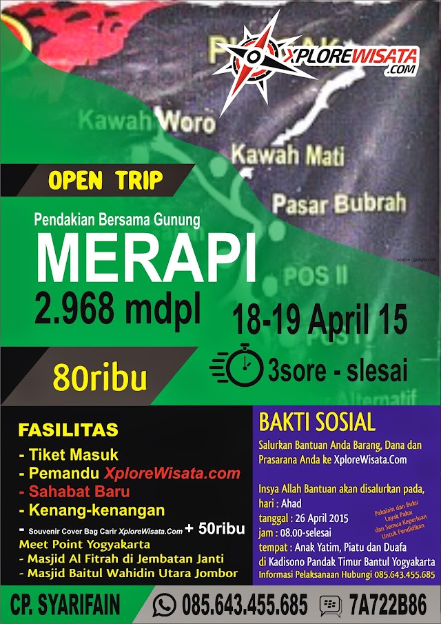 Open Trip Pendakian Gunung Merapi