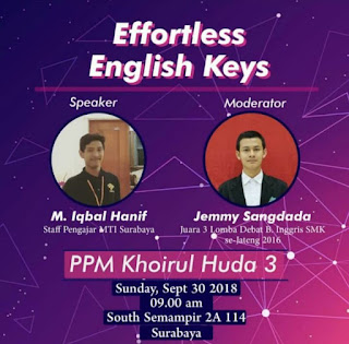 English Days in PPM Khoirul Huda 3 Surabaya