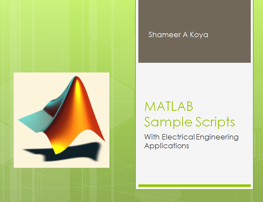 Electrical Engineering Tutorial ~ MATLAB Scripts - Examples with ...