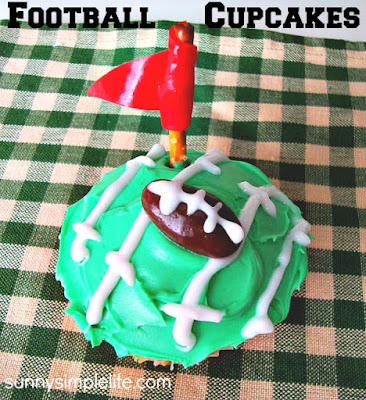 football cupcakes