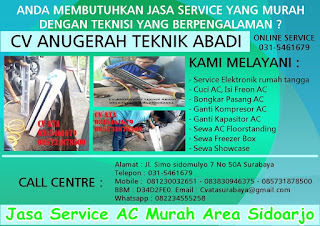 Jasa Service AC Murah Area Sidoarjo 