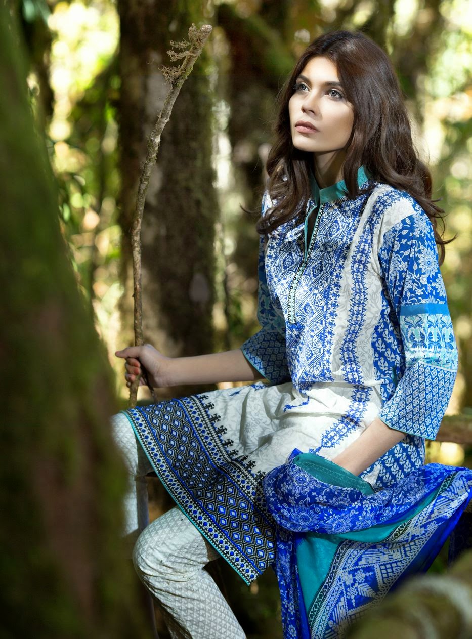 Sana Safinaz Lawn collection 2015 for Spring Summer Season