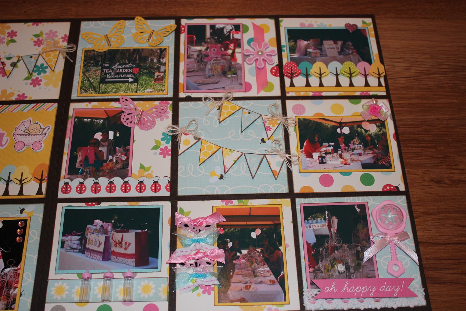 Handmade by Liesl: Baby Shower - Scrapbook Page
