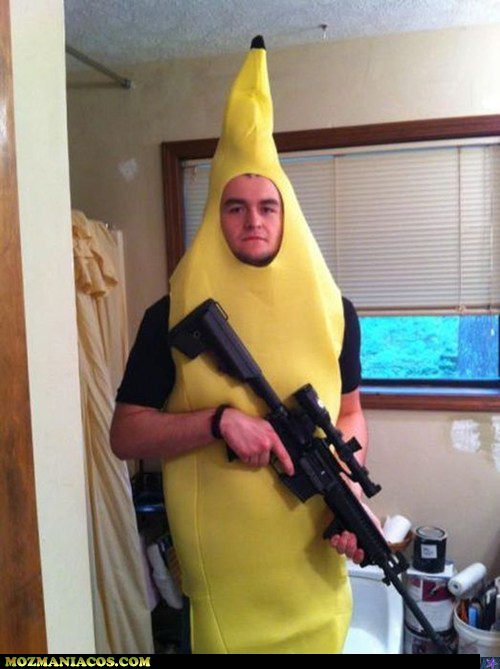 Estou morrendo de medo desta banana...