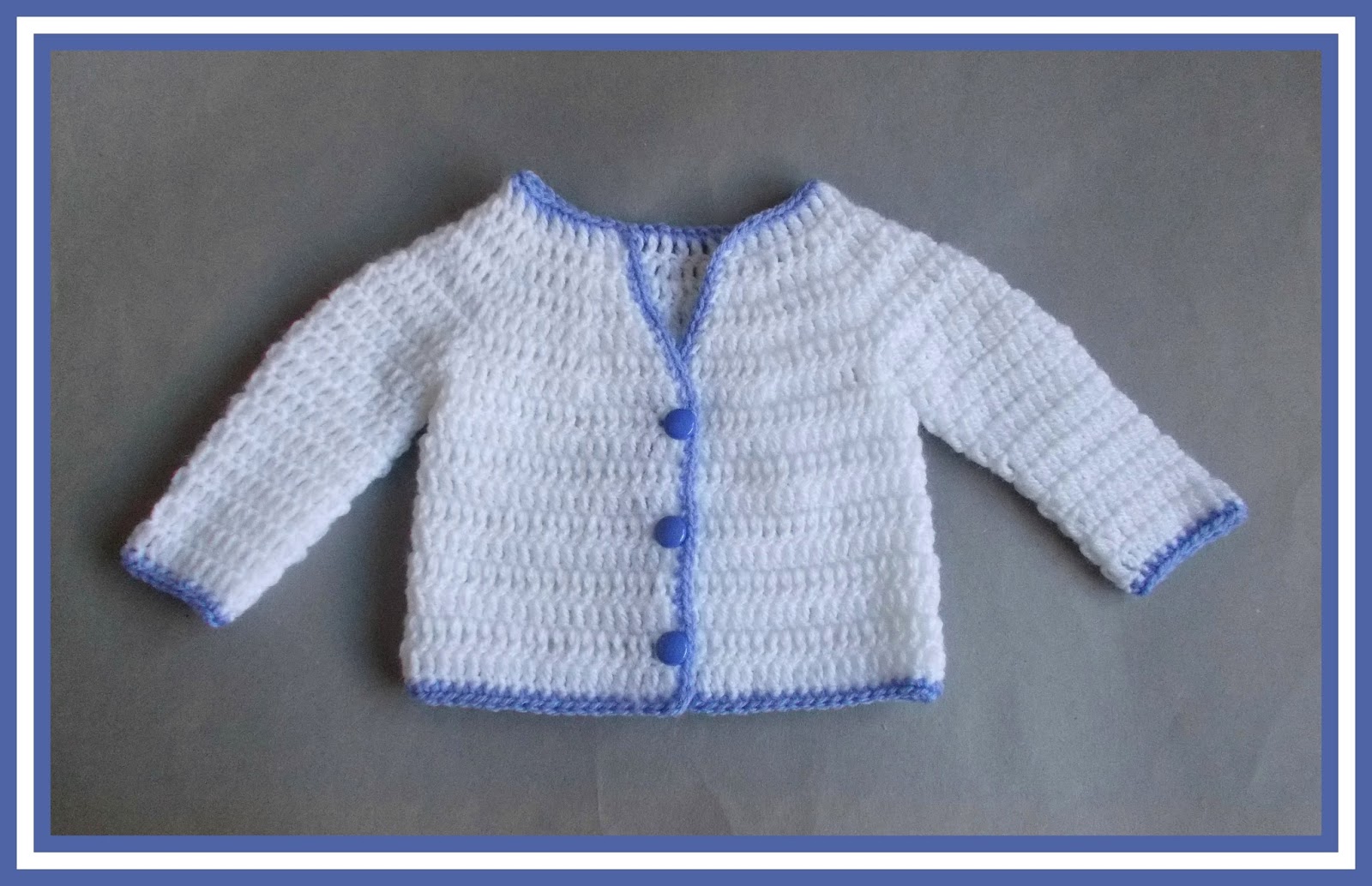 Marianna's Lazy Daisy Days Parma Violet Crochet Baby Jacket