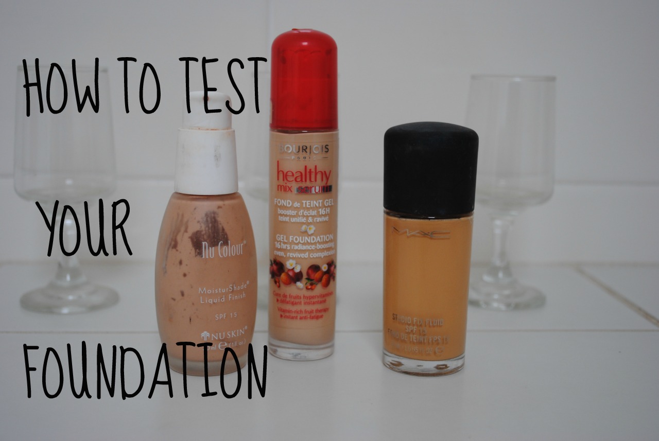 mixing liquid foundation with water