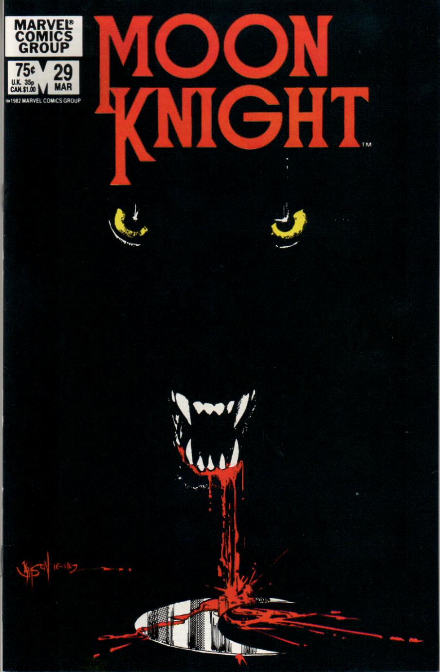 Read online Moon Knight (1980) comic -  Issue #29 - 1