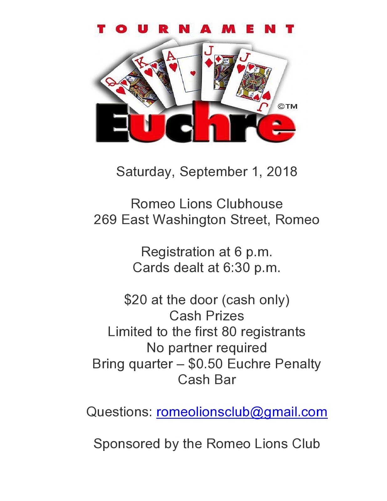 EuchreFun FREE Euchre Score Cards & Rotations Euchre Tournaments in