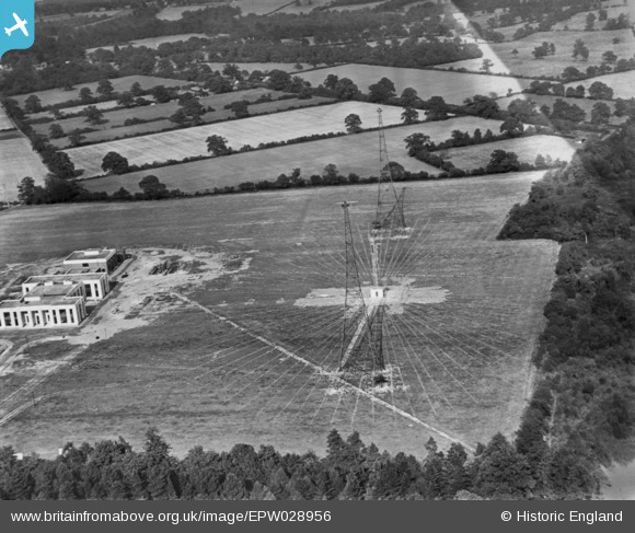 Photograph of The BBC Radio Transmitting Station, Brookmans Park, 1929. This image has been produced from a print.