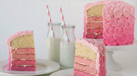 Resep Ombre Cake