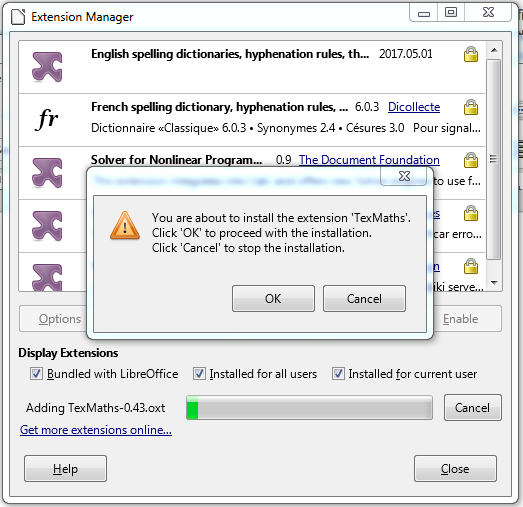 Paper in office: Editable LaTeX on LibreOffice