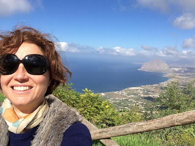 Vista do alto de Erice, 751m sobre a planície de Trapani