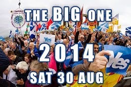 March & Rally For Scottish Independence 2014