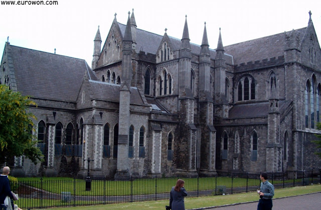 Detalle de la catedral de San Patricio en Dublín