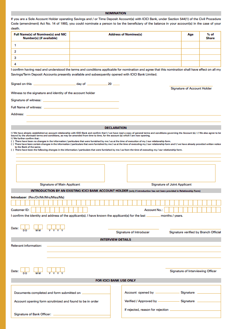 icici bank transmission form icici bank transmission form