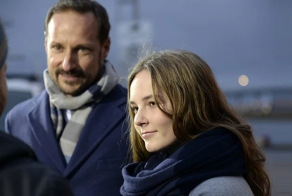 Princess Ingrid Alexandra christened Norway's new research vessel, 'Kronprins Haakon' in Tromsø. Crown Princess Mette-Marit