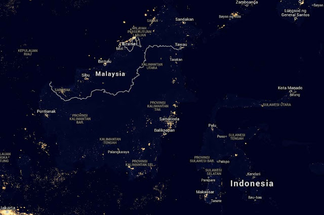 Melihat Indahnya Indonesia Di Malam Hari Dari Luar Angkasa