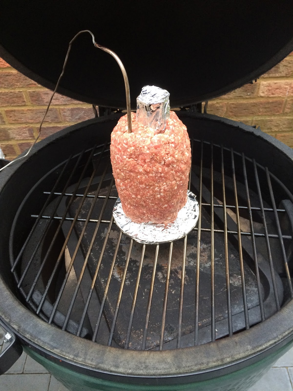 Big Green Egg Adventure (ZA & AW) Doner kebab with manky salad & chillis
