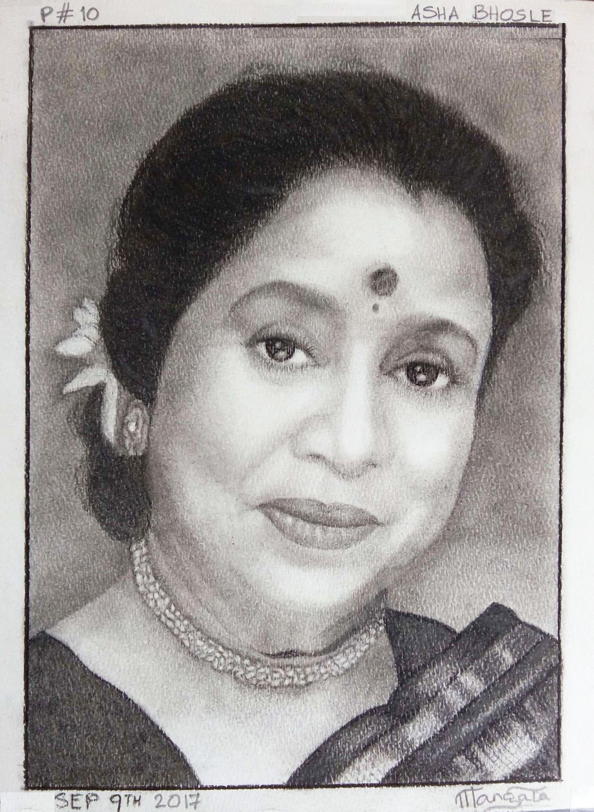 Aritra paul on Instagram Drawing ashabhosle  art draw  pencildrawing pencilandpaper ashabhosle asha  artwork artworld  artlover singerdrawing dailydrawing indianartist newwork songlover  artlover Full video available on my youtube 