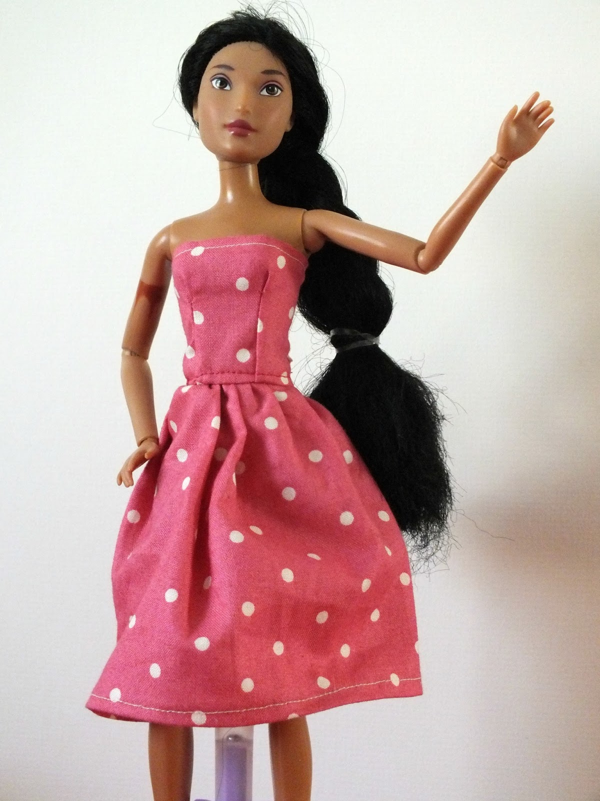 elevenses with Mrs L Sewing Doll's Clothes