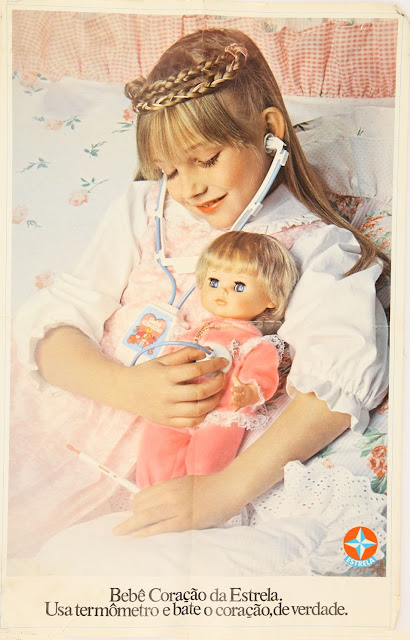 Propaganda da Boneca Bebê Coração da Estrela apresentada nos anos 70.