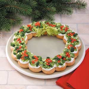 Christmas Goodness: Appetizer Wreath Recipe