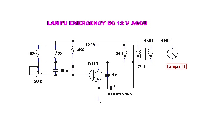 Wiring Diagram Lampu Emergency