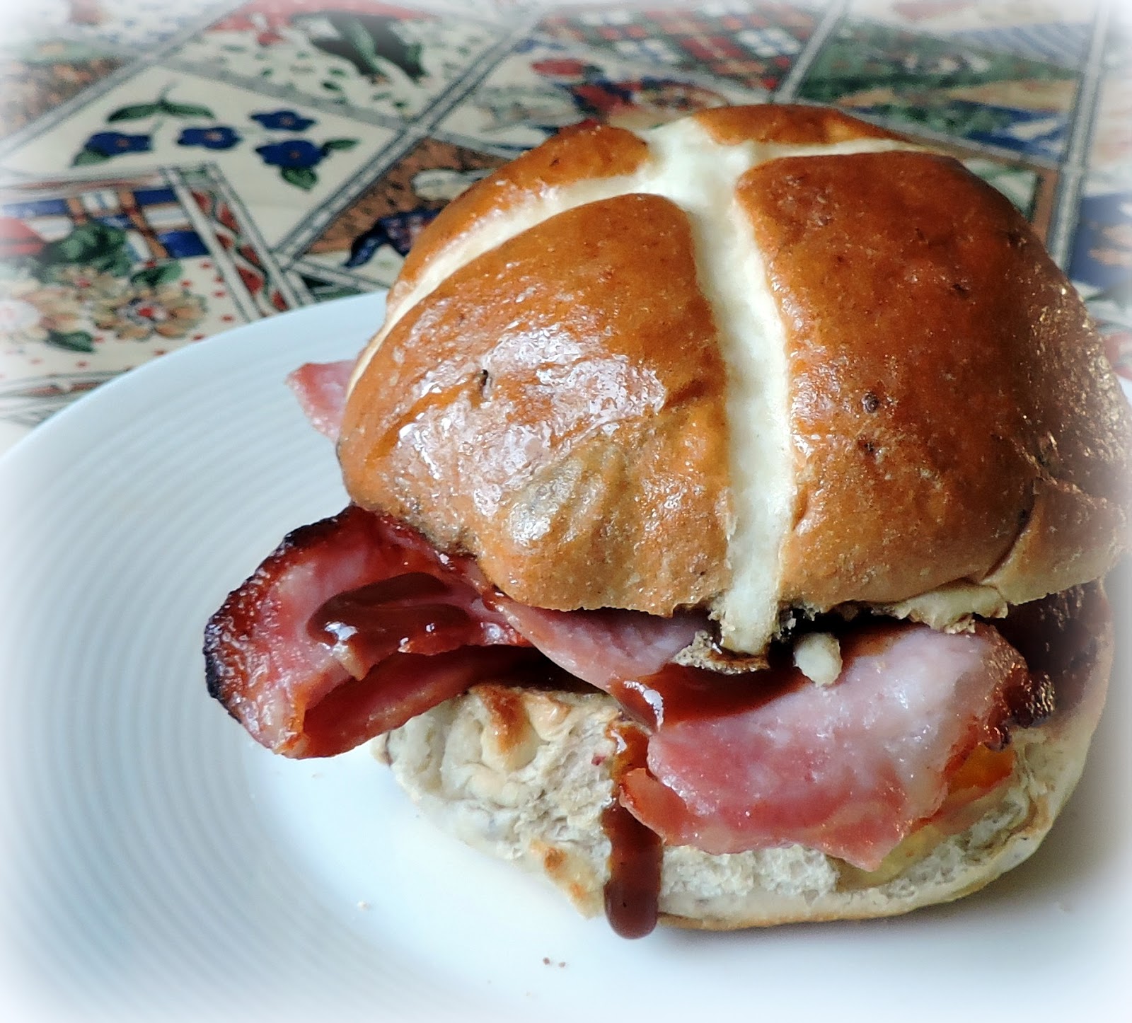 Hot Cross Bacon Sandwich The English Kitchen