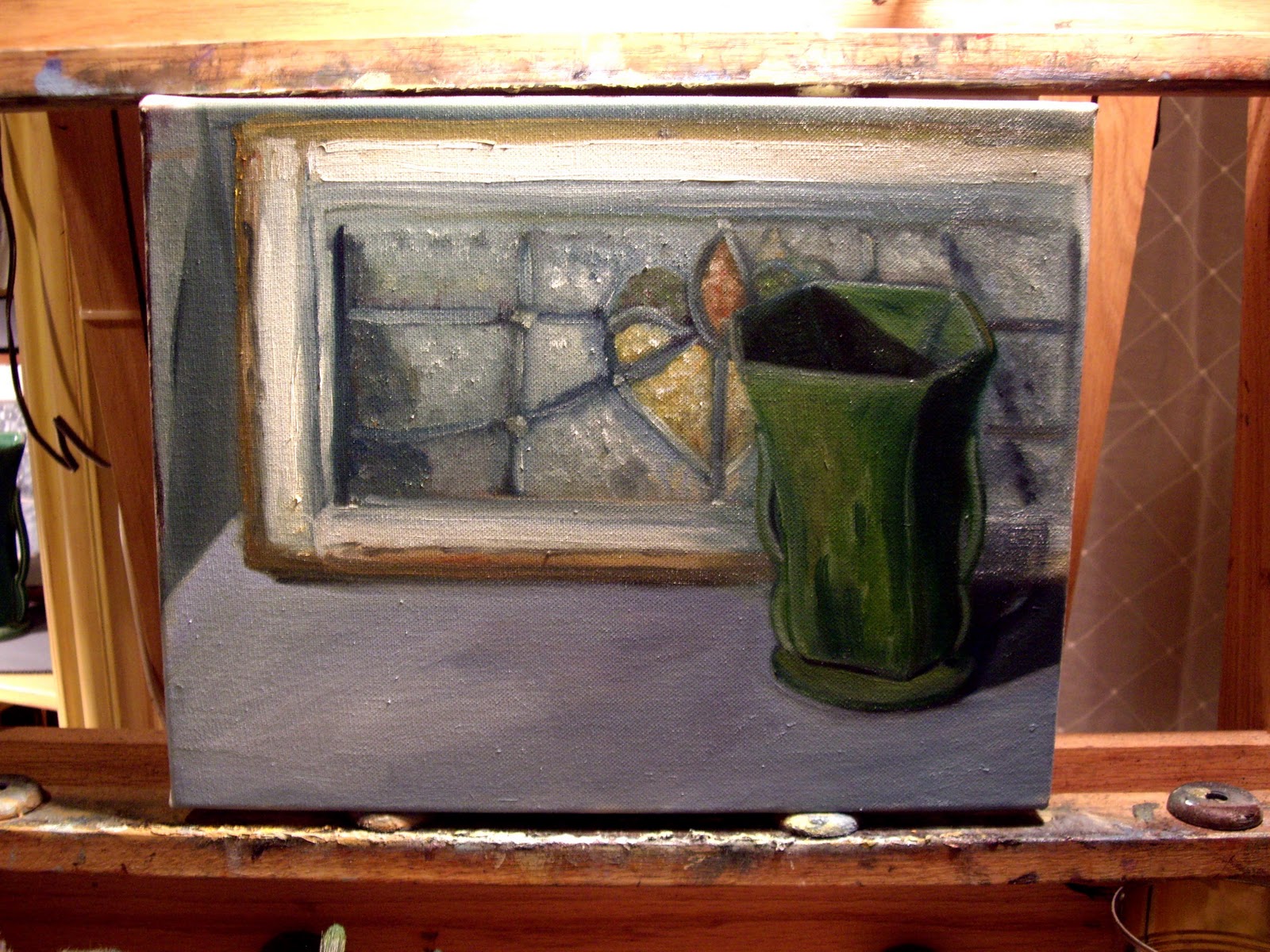 My Oil Painting Journey Still life shadow box