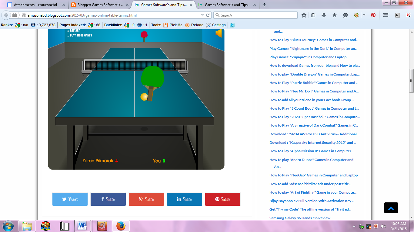 Games Online Table Tennis App Android