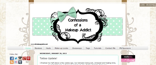 Confessions of a Makeup Addict, Makeup addict