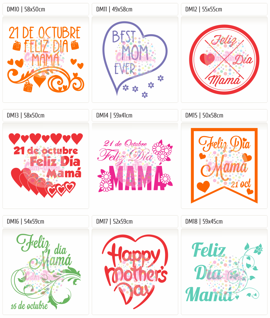 VINILOS VIDRIERA DIA DE LA MADRE 2018 PLOTEOS CALCOS | CDM Vinilos