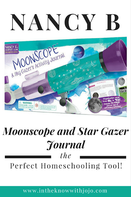 The Nancy B's Science Club Moonscope and Star Gazer's Activity Journal is perfect for children! Children of all ages will be inspired and amazed by the beauty of the sky and stars. Grab your MoonScope and take a tour of the nighttime sky complete with visits to the stars, Saturn, Jupiter, and even the mountain ranges and craters on the moon!