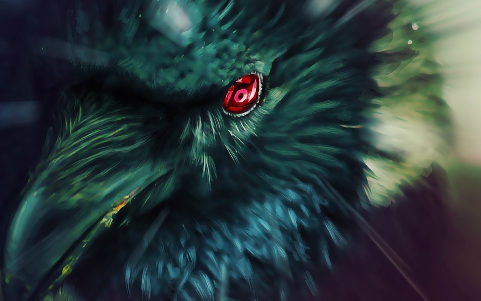 Itachi, Crow, Sharingan, 4K, 1 Wallpaper PC Desktop