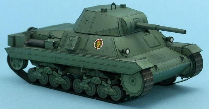 Papermau Ww2`s Italian Tank Carro Armato P40 Paper Model By Mr Cube
