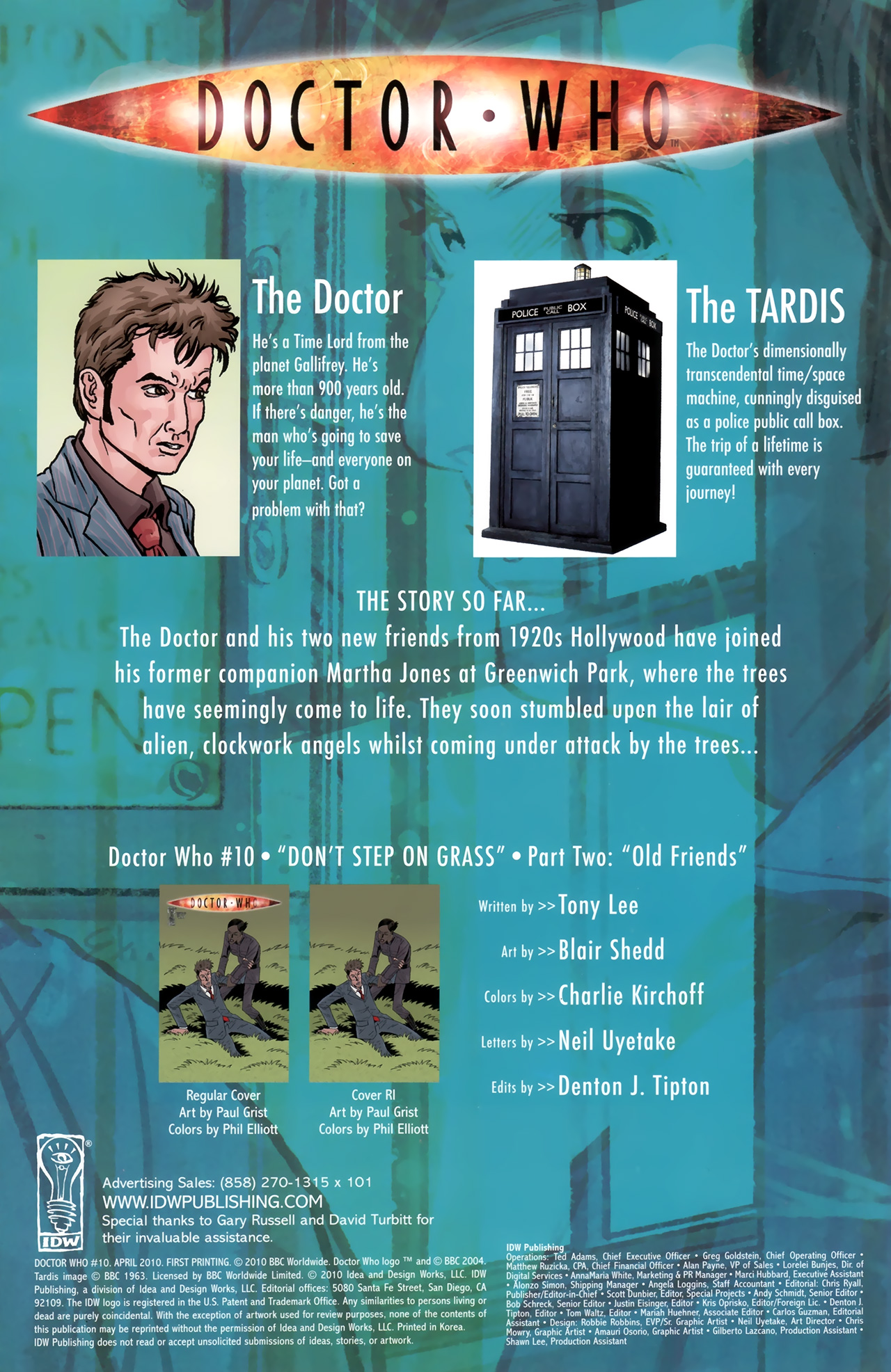 Read online Doctor Who (2009) comic -  Issue #10 - 2