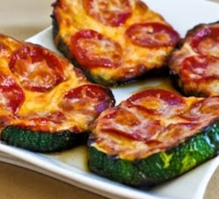 Grilled Zucchini Pizza Slices lowcarb keto