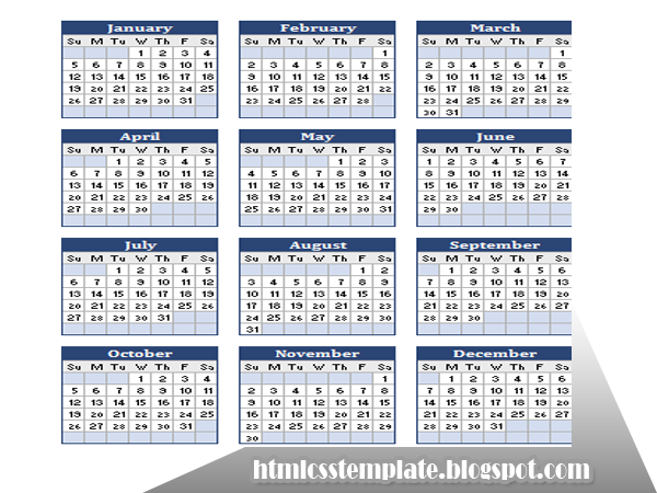 Microsoft Excel Calendar 2014 Template