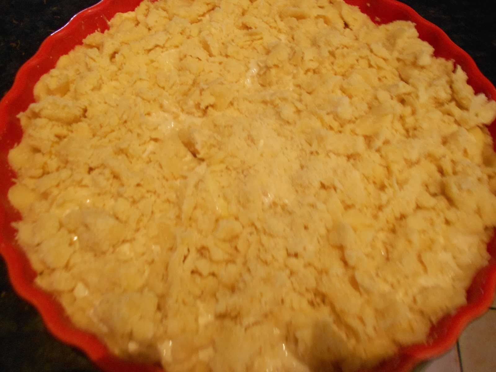 Verboten gut ⚠: Oma´s Apfelstreuselkuchen mit Mandeln &amp; Schmand - Pudding
