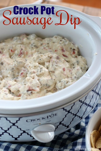 Crock Pot Sausage Dip is an easy 3 ingredient dip recipe that is guaranteed to be a hit at any party. 