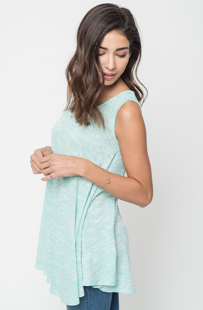 Buy Now Heathered Sleeveless Tunic Online