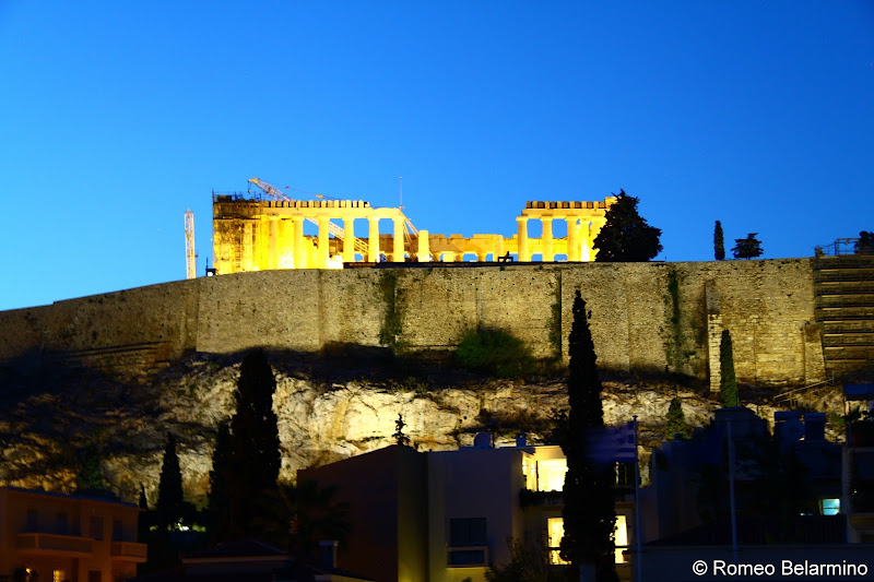 Acropolis View from Point α Bar at Herodion Hotel Athens Rooftop Bars