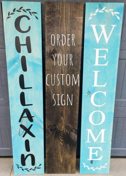Custom Wood Welcome Signs