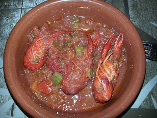 Cangrejos de río Cazuela de cangrejos de río a la riojana