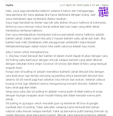 Cara mbak nurfa mengatasi bau mulut Cara mbak nurfa mengatasi bau mulut