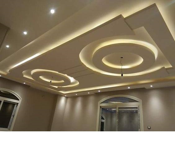 45 Modern false ceiling designs for living room - POP wall  